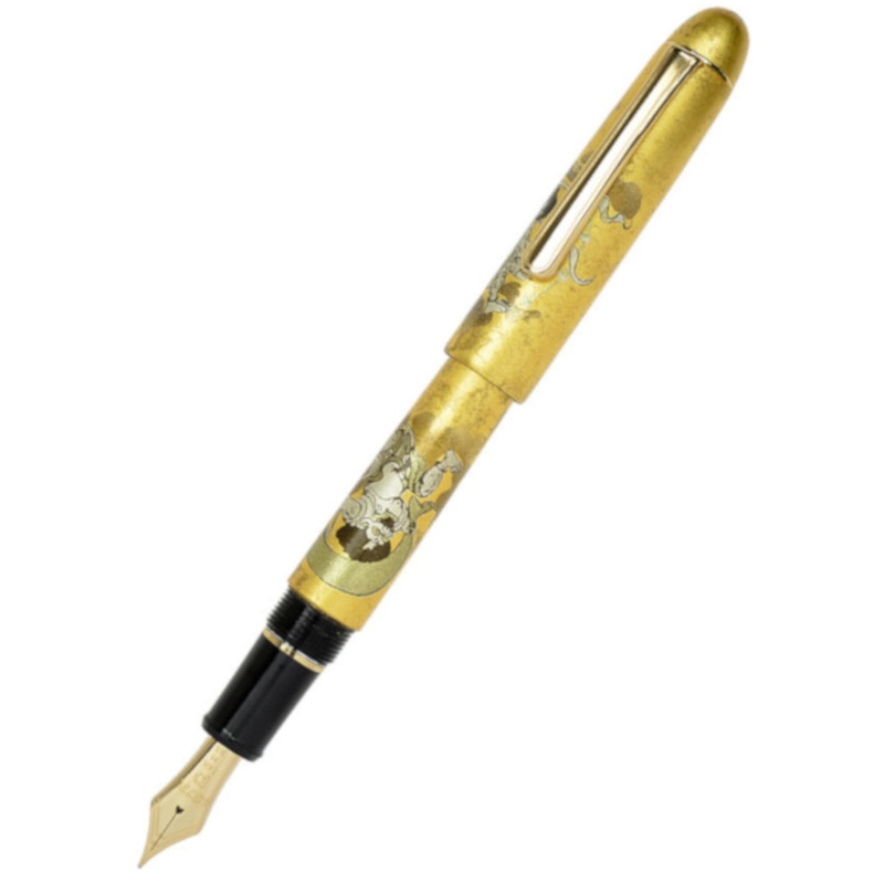 Platinum Kanazawa-Haku Fountain Pen - Fujin Raijin - Broad