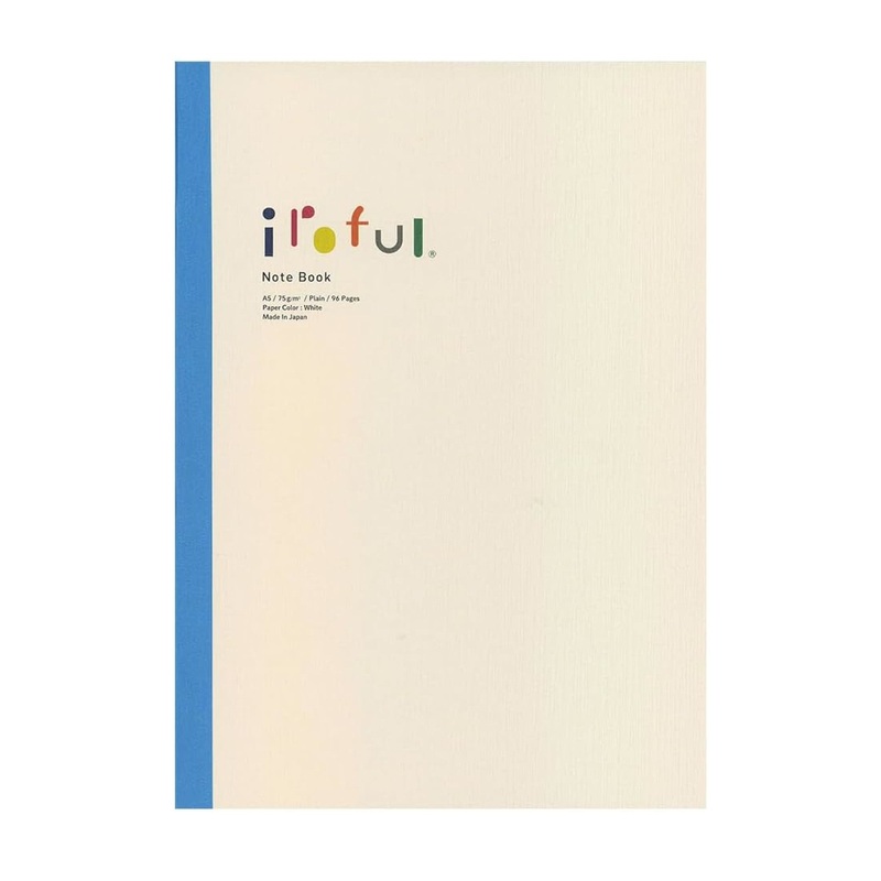 Sakae TP Iroful Softcover Notebook, A5, White, 96pages, 75gsm, Plain