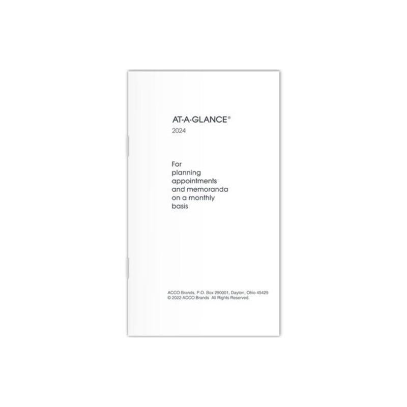 AT-A-GLANCE 2025 Monthly Planner Refill for 70-064, Pocket (3 1/2" x 6")