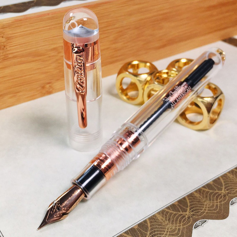 Conklin All American 1898 Fountain Pen - Demo with Rose Gold (Limited Edition)
