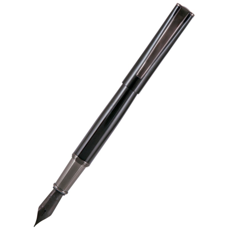 Monteverde Impressa Fountain - Black Gun Metal - Broad