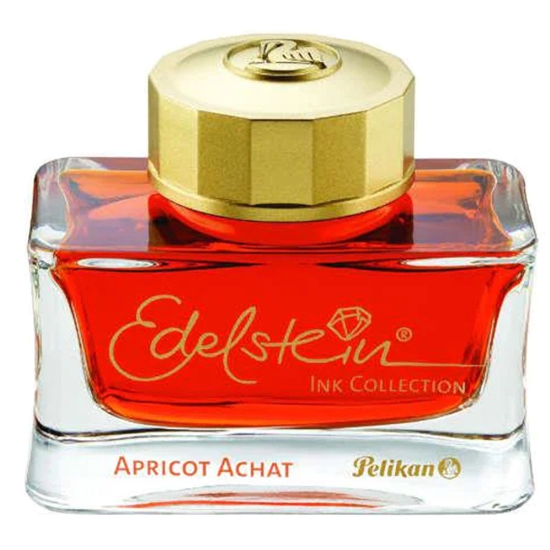 Pelikan Edelstein Fountain Pen Ink Apricot Achat - Ink of the Year 2025