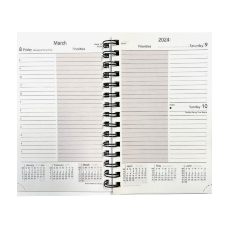 Scully 2025 5044A Day to a Page Refill (5 x 8 - Wirebound)