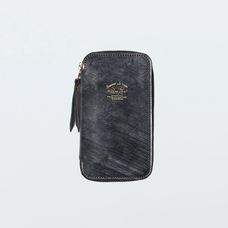 The Superior Labor Bridle Leather Zip Pen Case - Black