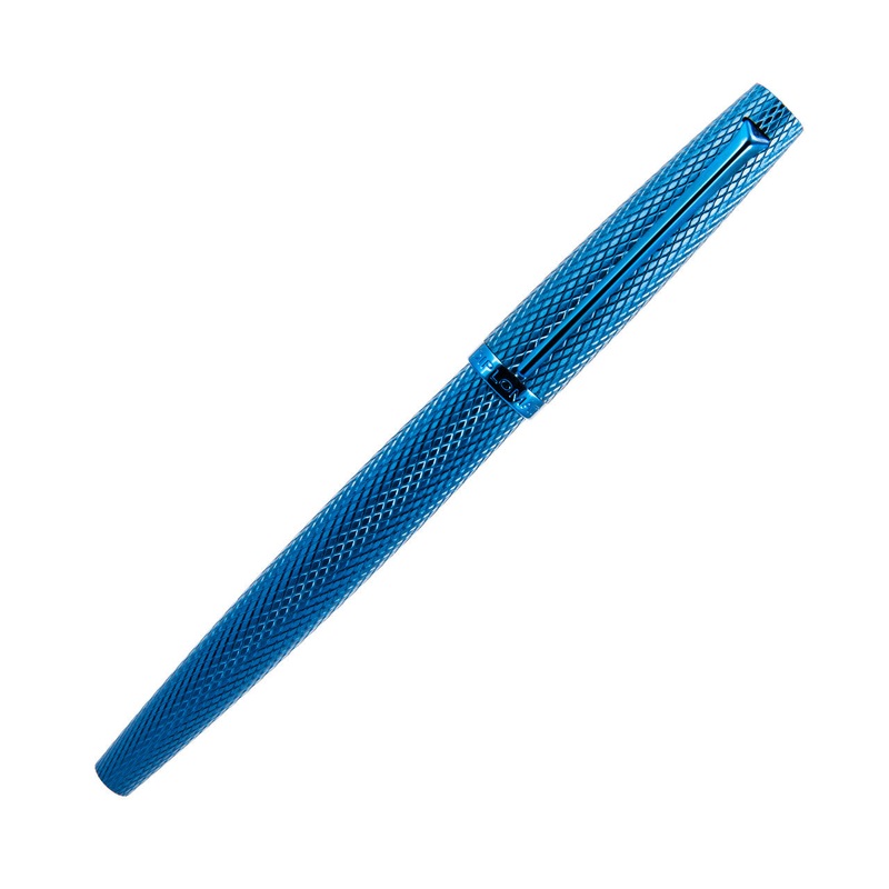 Diplomat Viper Fountain Pen - Blue Guilloche