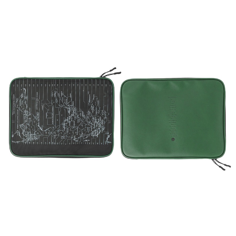 PLOTTER A4 Mesh Zipper Case - Green