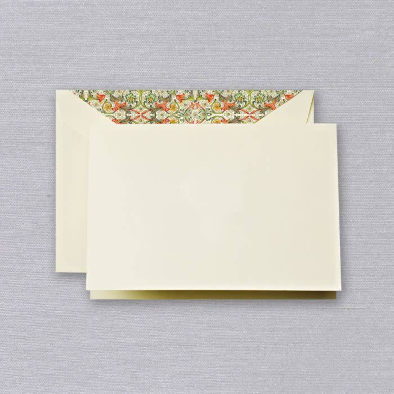 Crane Red Florentine Note (10 ea)