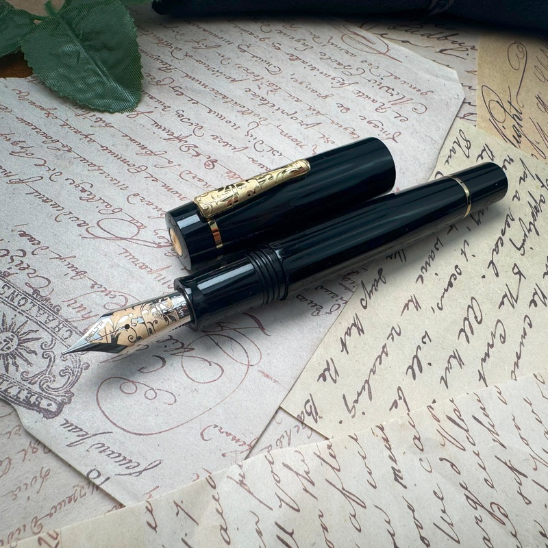 Delta Bio+16 Fountain Pen - Nera (14Kt Gold - #6 Nib)