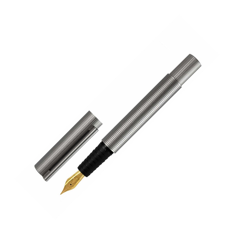 Otto Hutt D08 Solid Brass Coated Ruthenium PVD Fountain Pen