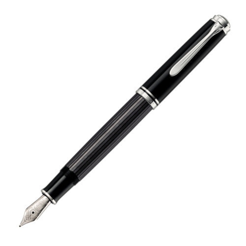 Pelikan Souvern M405 Fountain Pen -  Stresemann Anthracite Stripes