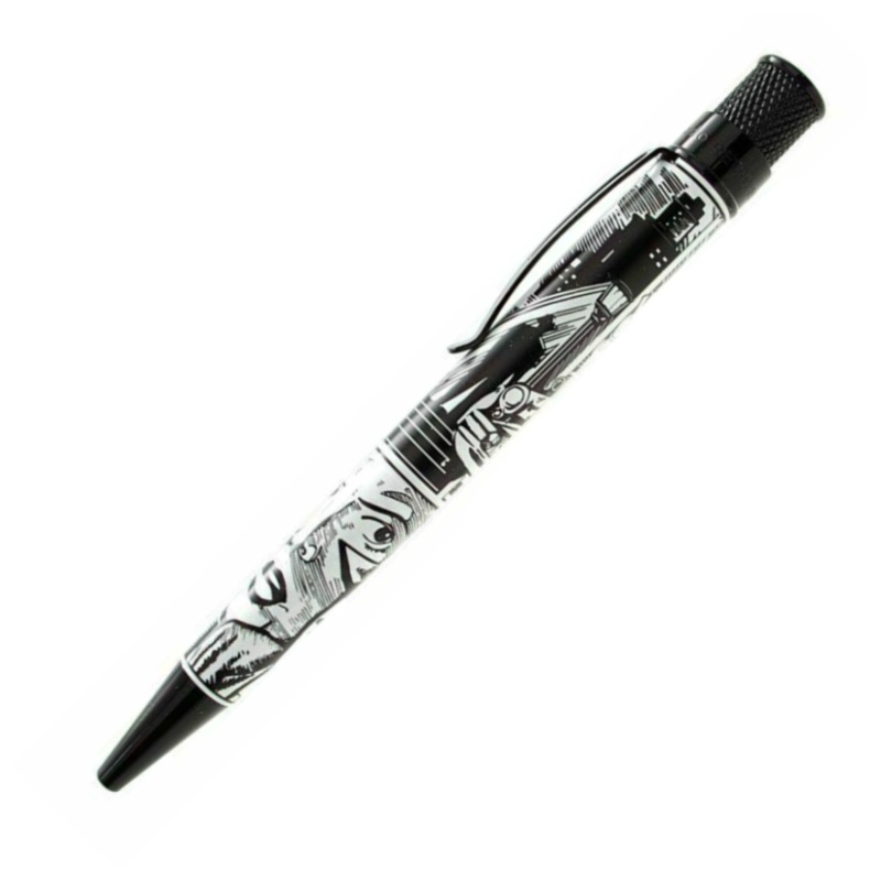 Retro 51 Collection Vanness Pens Tornado Kirk Montgomery B&W Rollerball (Proof)