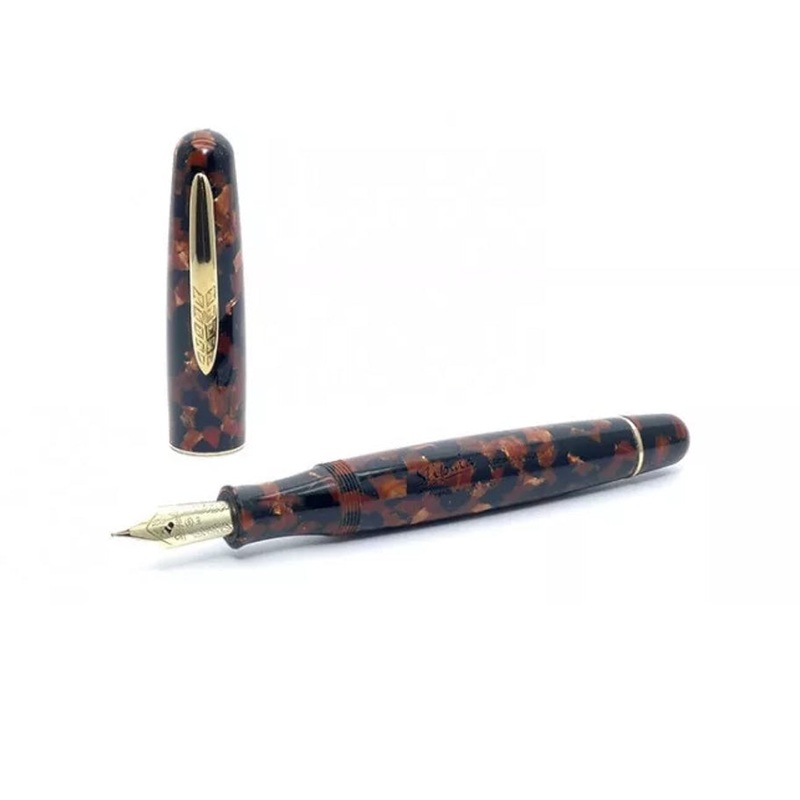Stipula Limited Edition Etruria Gallicana Fountain Pen - Terra di Siena Celluloid