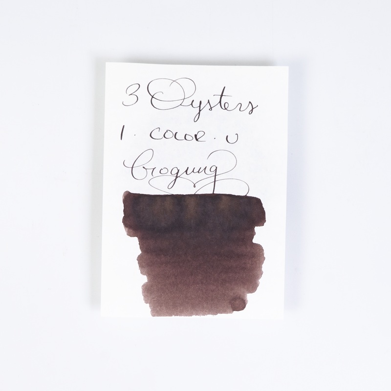 3 Oysters Gogung Brown (38ml) Bottled Ink (I-Color-U)