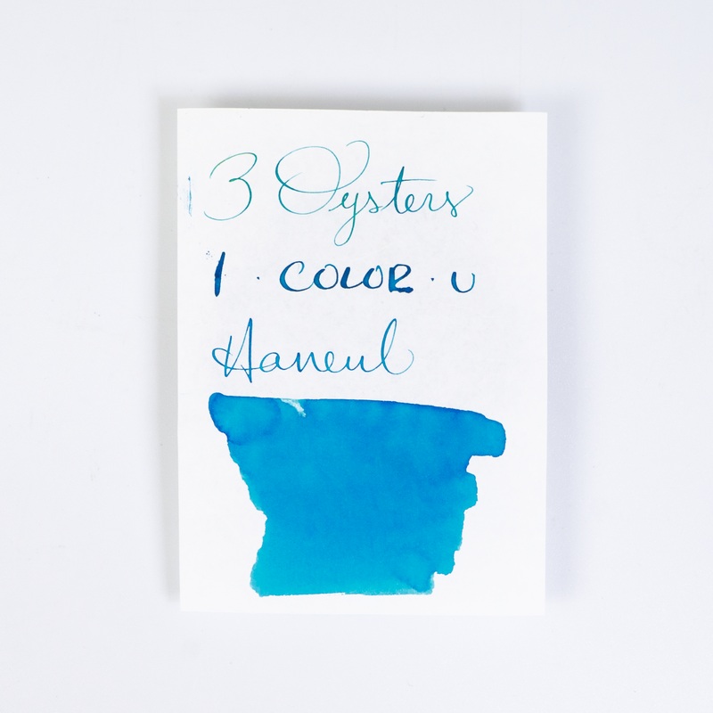3 Oysters Haneul Light Blue (38ml) Bottled Ink (I-Color-U)