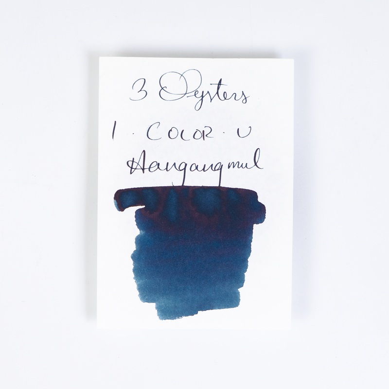 3 Oysters Hangangmul Blue Black(38ml) Bottled Ink (I-Color-U)