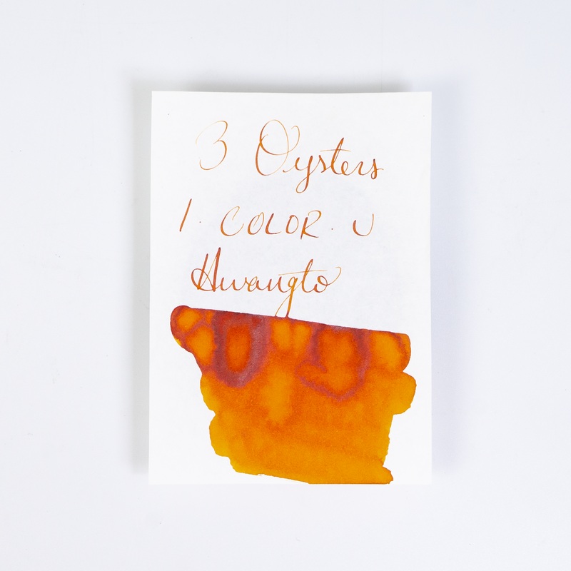 3 Oysters Hwangto Orange (38ml) Bottled Ink (I-Color-U)