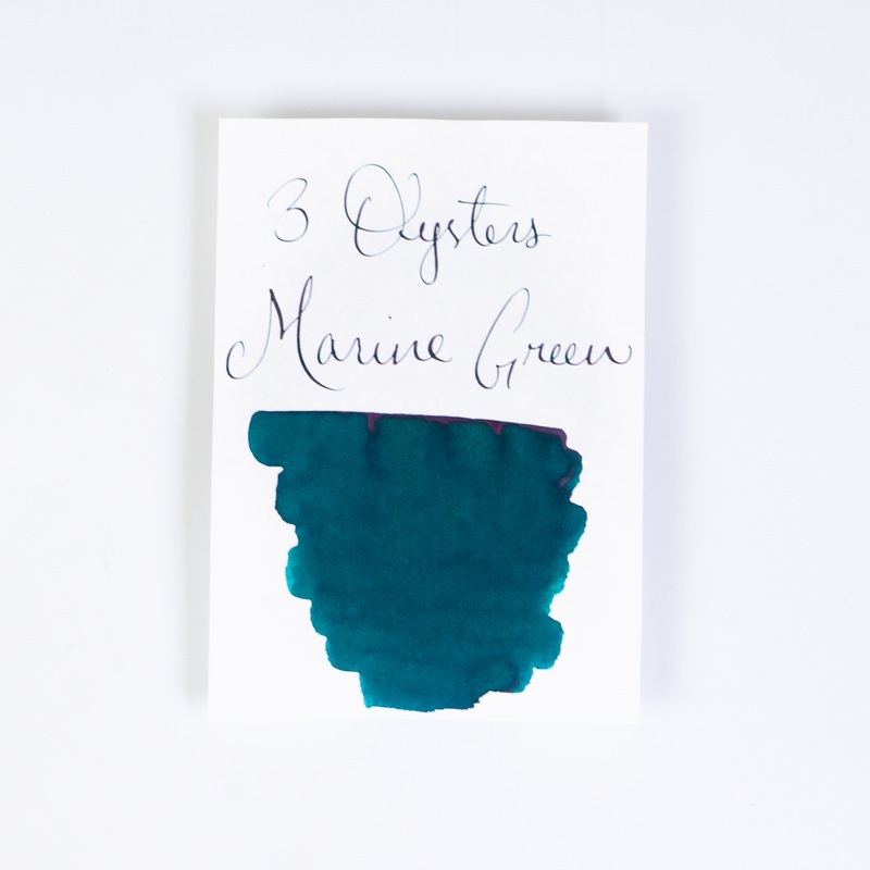 3 Oysters Marine Green (38ml) Bottled Ink (Delicious)