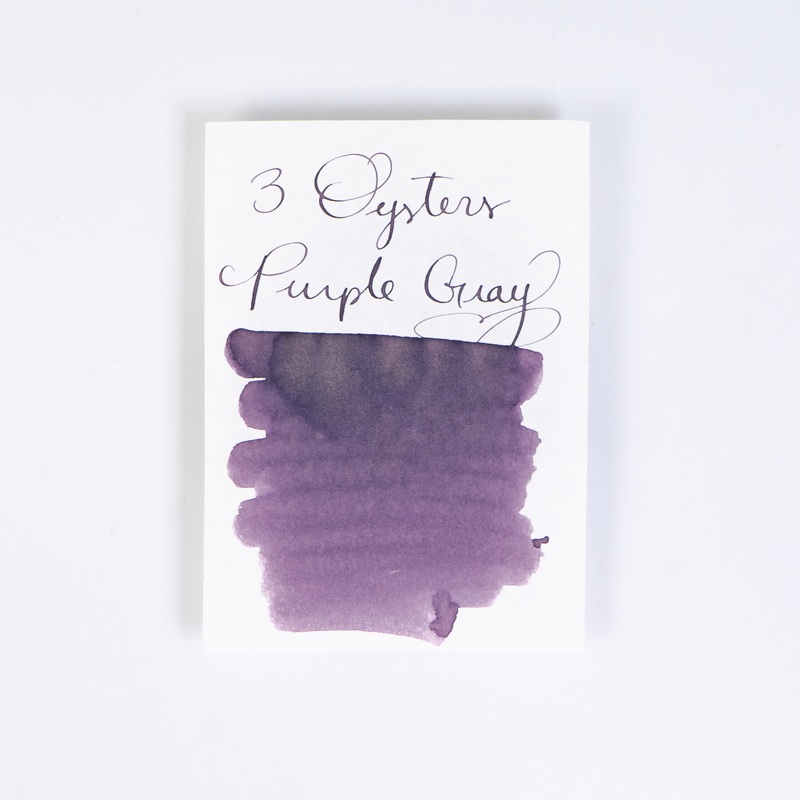3 Oysters Purple Gray (38ml) Bottled Ink (Delicious)