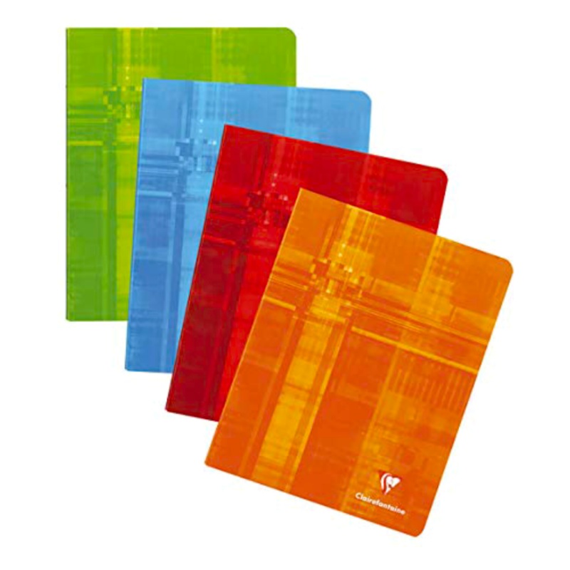 Clairefontaine #6155 Classic Lined with Margin Top Staplebound Notebook (8.5 x 11.75) (Assorted)