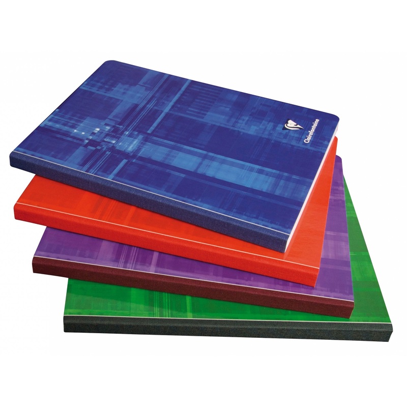Clairefontaine #69145 Classic Lined with Margin Clothbound Notebook (8.25 x 11.75) (Assorted)