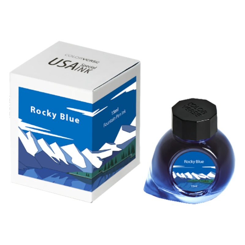 Colorverse Rocky Blue (15ml) Bottled Ink (USA Special Series, Colorado)