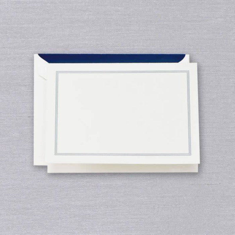 Crane Navy Triple Hairline Framed Note (10 ea)