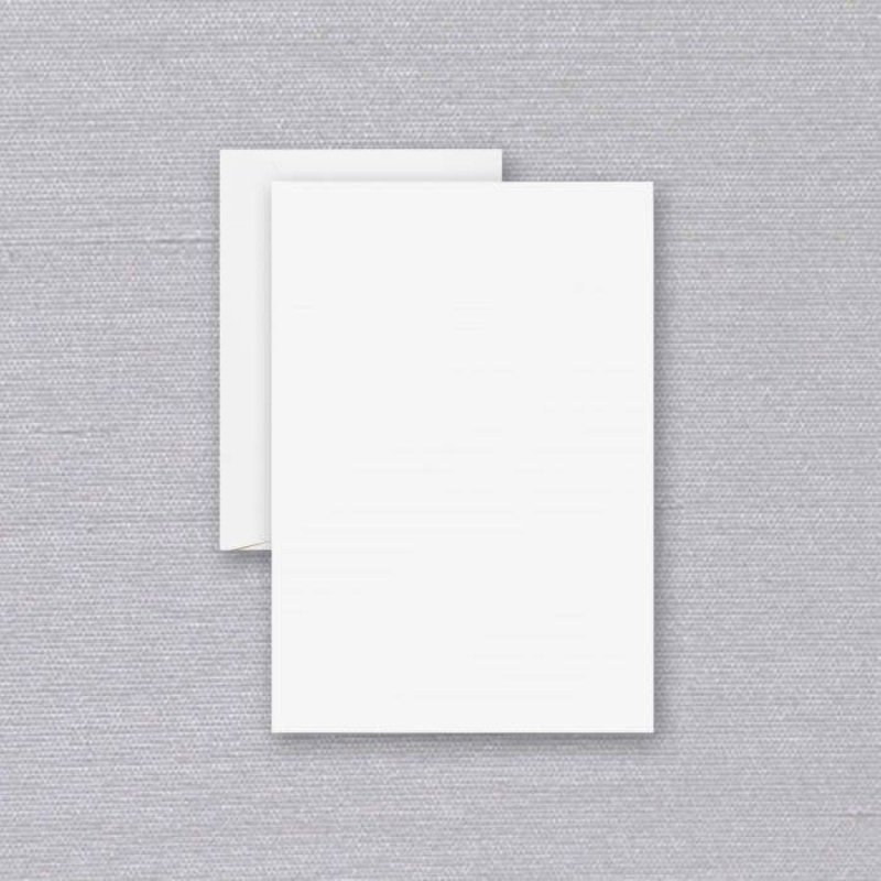 Crane Ruled Pearl White Half Sheet (20 ea)