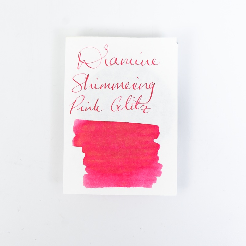 Diamine Pink Glitz (50ml) Bottled Ink (Shimmering Gold)