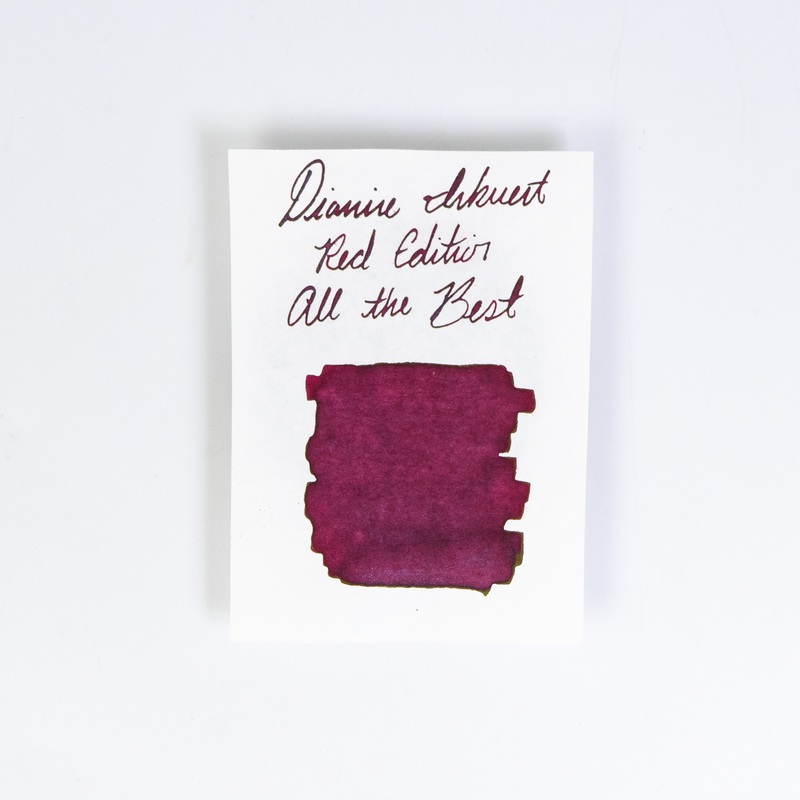 Diamine All the Best (50ml) Bottled Ink (Shimmering/Sheening) - Red Edition