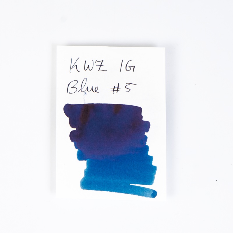 KWZ Blue #5 (60ml) Bottled Ink - Iron Gall