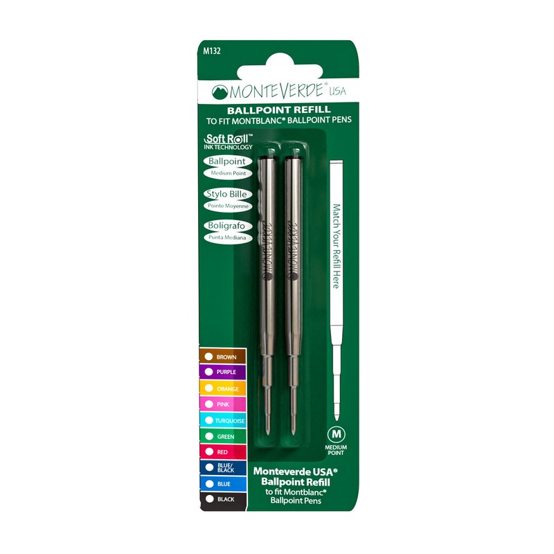 Montblanc Ballpoint Refill by Monteverde USA - Blue (2 ea)