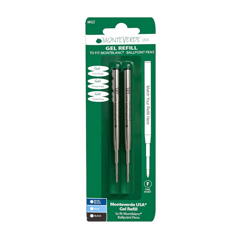 Montblanc Capless Gel Refill by Monteverde USA - Black (2 ea)