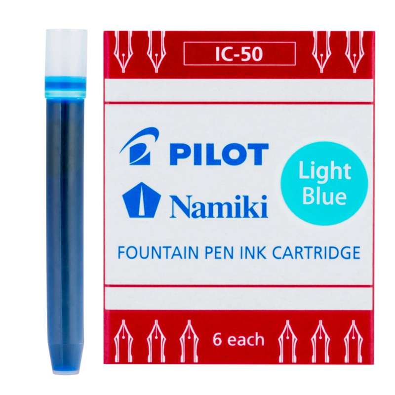 Pilot Namiki Fountain Pen Ink Cartridges - Light blue