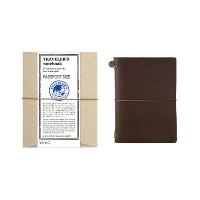 TRAVELER'S Notebook Passport Size Starter Kit - Brown