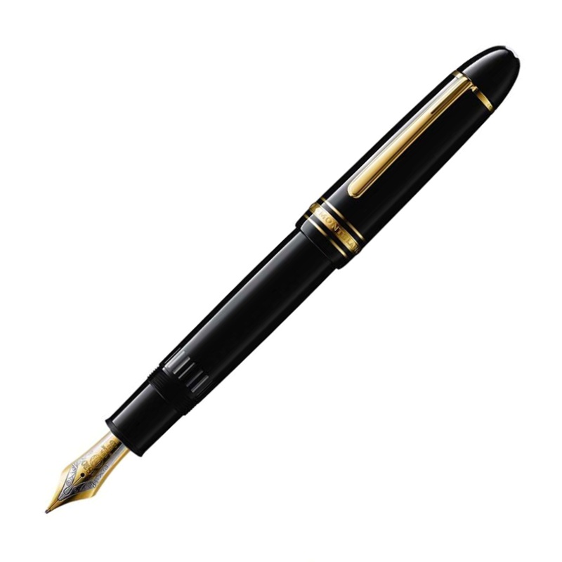 Montblanc 149 Fountain Pen - Black with Gold Trim (Meisterstck)
