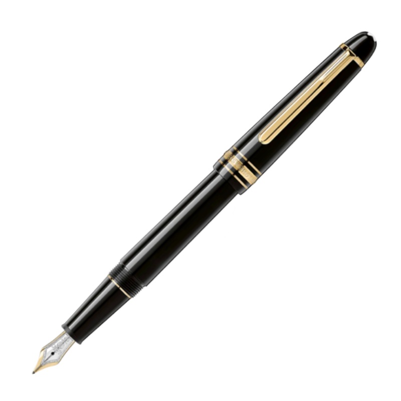 Montblanc Fountain Pen - Black with Gold Trim (Meisterstck Classique)