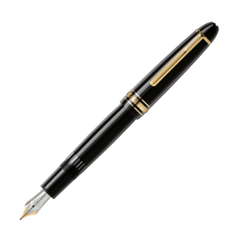 Montblanc LeGrand Fountain Pen - Black with Gold Trim (Meisterstck)
