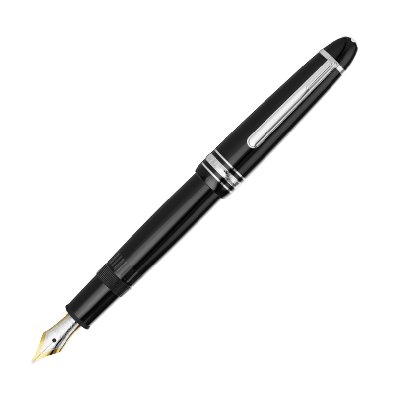 Montblanc LeGrand Fountain Pen - Black with Platinum Trim (Meisterstck)
