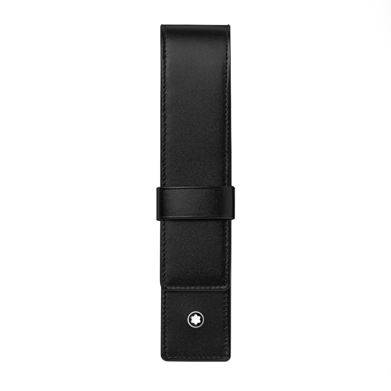 Montblanc Pen Pouch - Black Single with Clasp (Meisterstck)