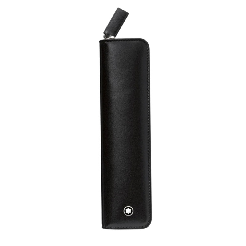 Montblanc Pen Pouch - Single Black Zippered (Meisterstck)