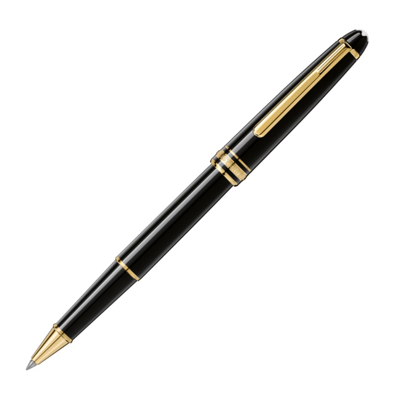 Montblanc Rollerball - Black with Gold Trim (Meisterstck Classique)