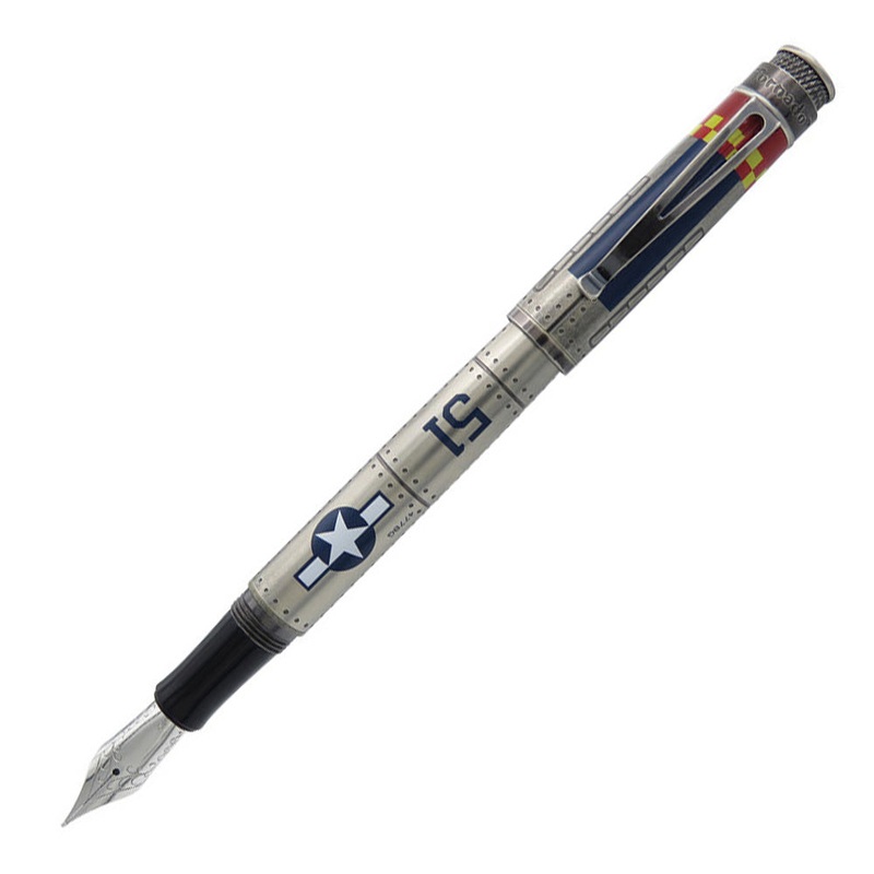 Retro 51 Tornado Fountain Pen - P-51 Mustang (Vintage Metalsmith)