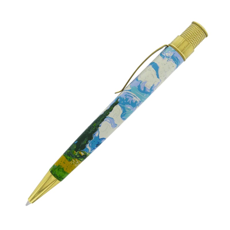 Retro 51 Tornado Rollerball - Van Gogh Wheat Fields with Cypresses (Metropolitan)