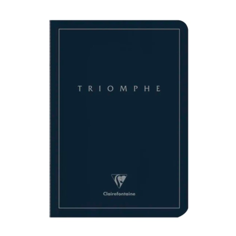 Clairefontaine Triomphe Blank A5 Notebook (6 x 8 ) - Blue
