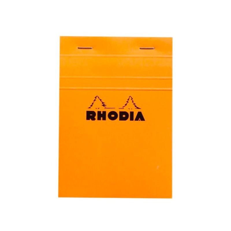 Rhodia #13 Top Staplebound Graph A6 Notepad - Orange