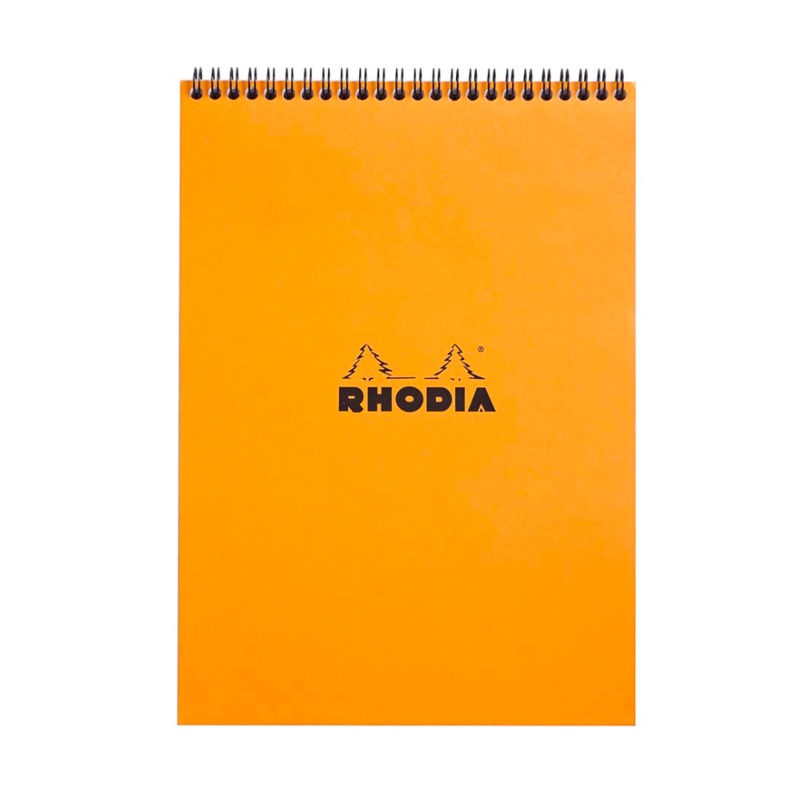 Rhodia #18 Top Wirebound Graph A4 Notepad - Orange