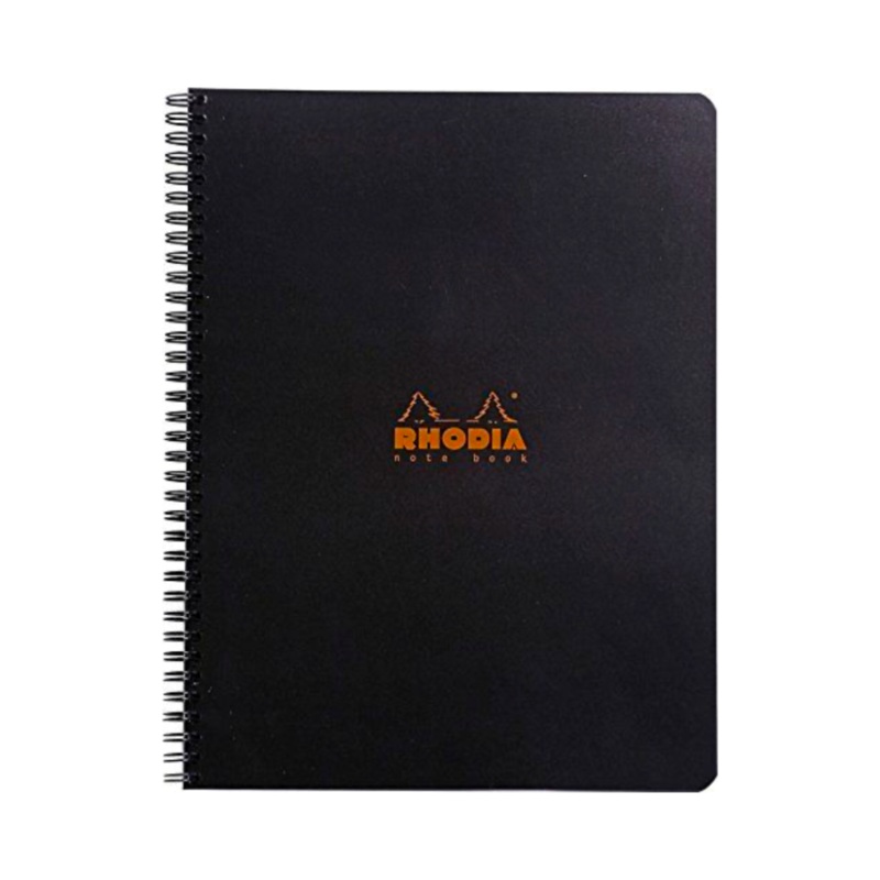 Rhodia #19 Wirebound A4+ Graph Notebook - Black