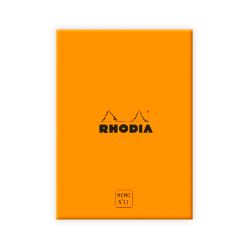 Rhodia Memo Pad #11 with Refillable Box (3 3/8 x 4 1/2") - Lined