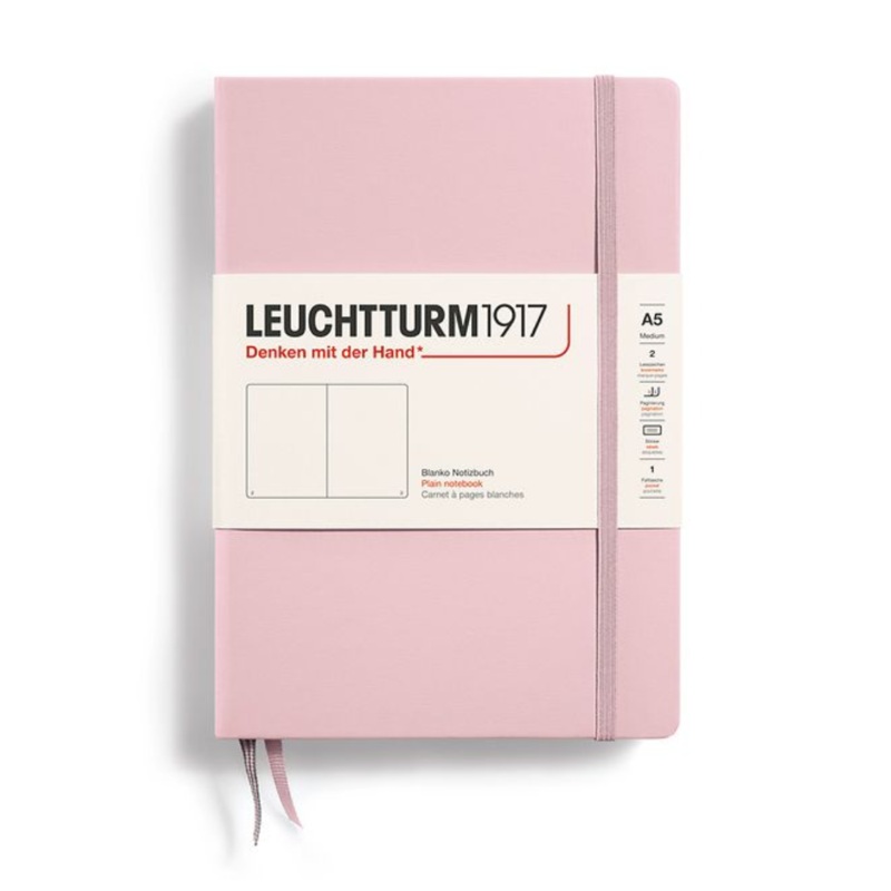 Leuchtturm1917 A5 Medium Hardcover Plain Notebook - Powder