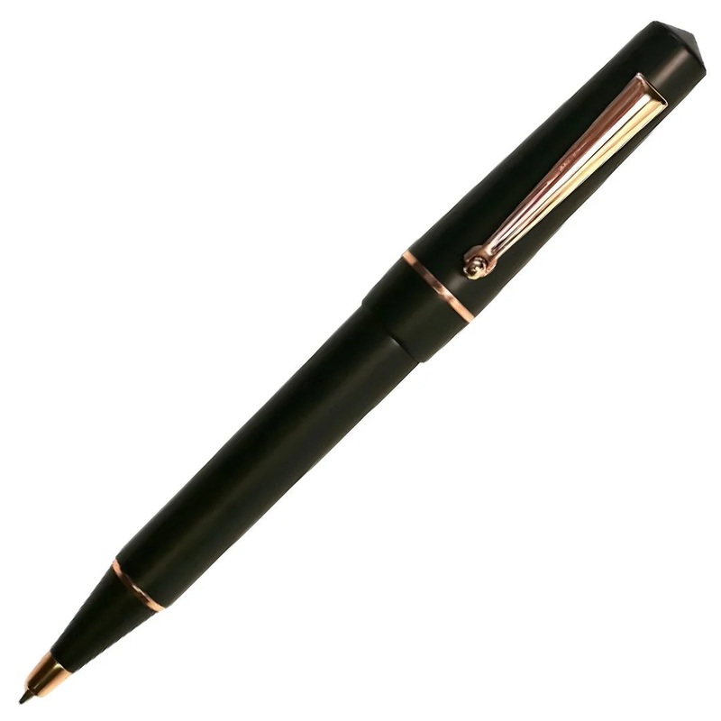 Delta Duna Ballpoint - Matte Black with Rose Gold Trim